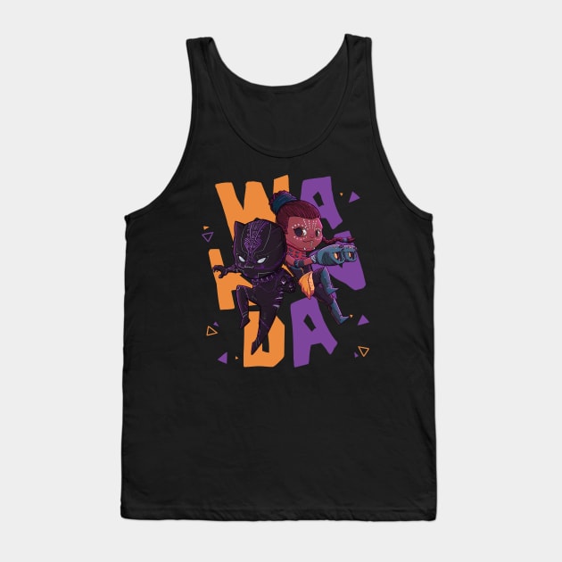 Tchalla and Shuri Tank Top by Susto